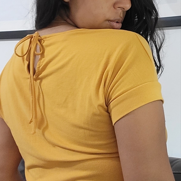 SHAKE IT OFF ROMPER GOLDEN YELLOW - Picture 7 of 9